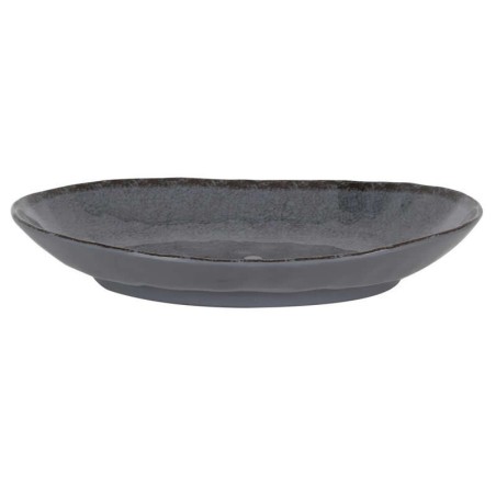 #-36-Bandeja Oval Gris Guayaba 28X21X4Cm