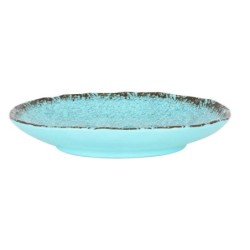 #-48-Bandeja Oval Azul Guayaba 22,5X16.5X4Cm