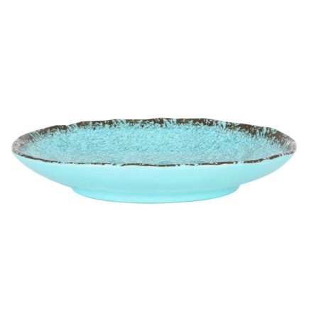 #-48-Bandeja Oval Azul Guayaba 22,5X16.5X4Cm