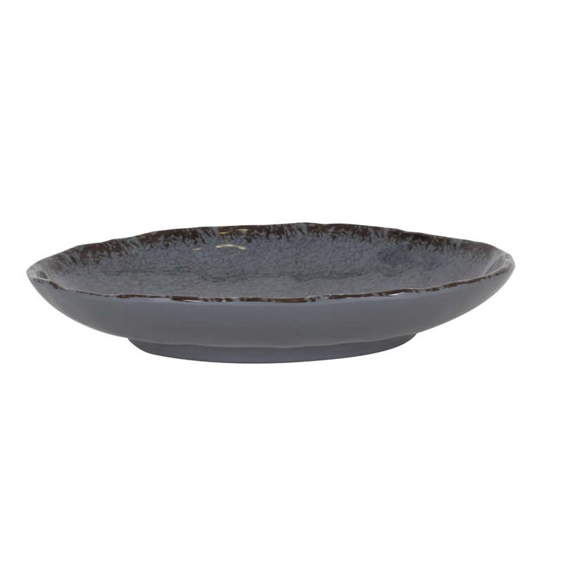#-48-Bandeja Oval Gris Guayaba 22,5X16.5X4Cm