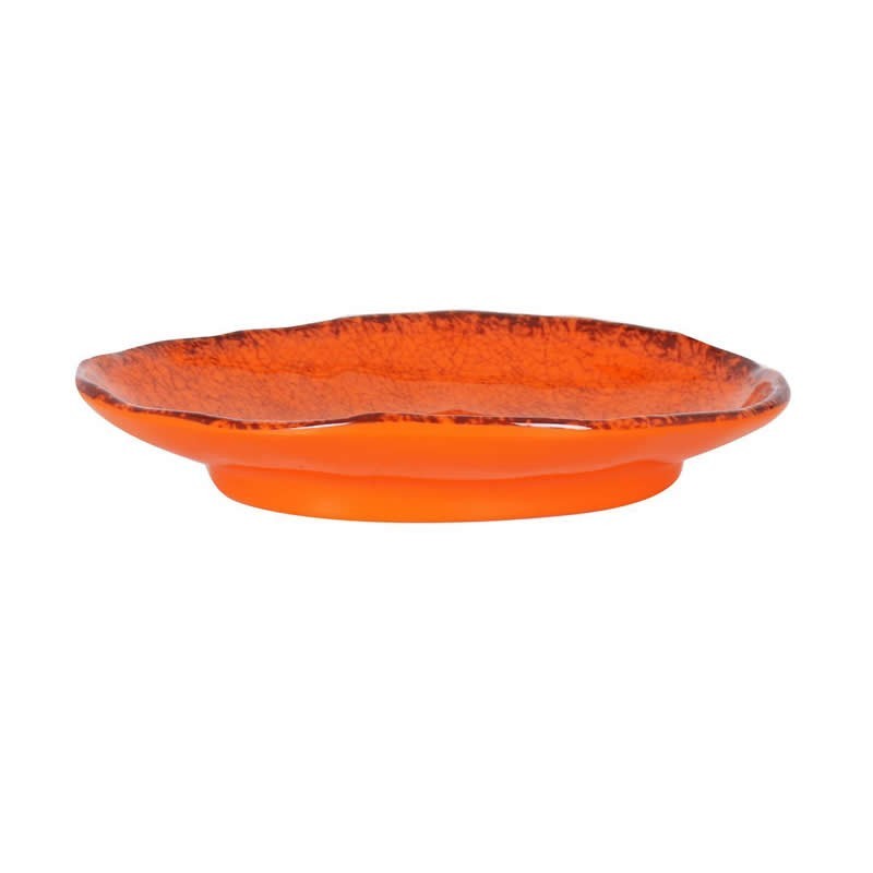 #-72- Bandeja Oval Naranja Guayaba 20X14X3Cm