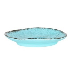 #-72- Bandeja Oval Azul Guayaba 20X14X3Cm