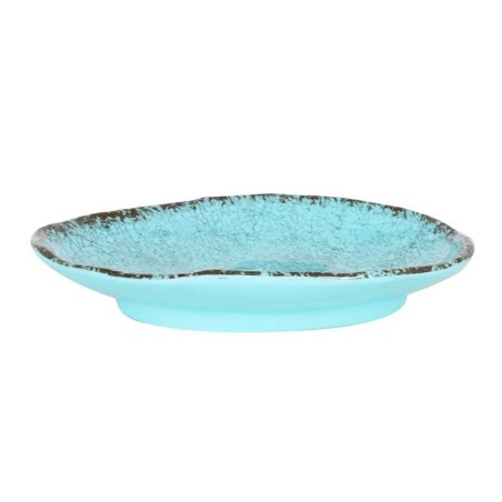 #-72- Bandeja Oval Azul Guayaba 20X14X3Cm