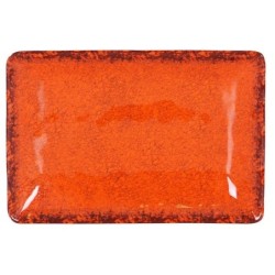 #-24- Bandeja Rect. Naranja Guayaba 30X21X3.5Cm