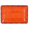 #-24- Bandeja Rect. Naranja Guayaba 30X21X3.5Cm