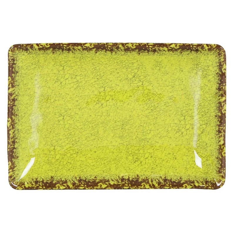 #-24- Bandeja Rect. Pistacho Guayaba 30X21X3.5Cm