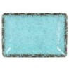 #-24- Bandeja Rect. Azul Guayaba 30X21X3.5Cm