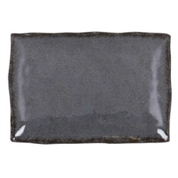 #-24- Bandeja Rect. Gris Guayaba 30X21X3.5Cm