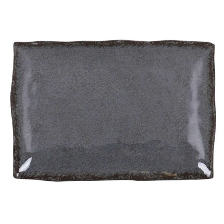 #-24- Bandeja Rect. Gris Guayaba 30X21X3.5Cm