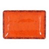 #-48- Bandeja Rect. Naranja Guayaba 25X17X3.5Cm