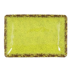 #-48- Bandeja Rect. Pistacho Guayaba 25X17X3.5Cm