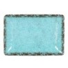 #-48- Bandeja Rect. Azul Guayaba 25X17X3.5Cm
