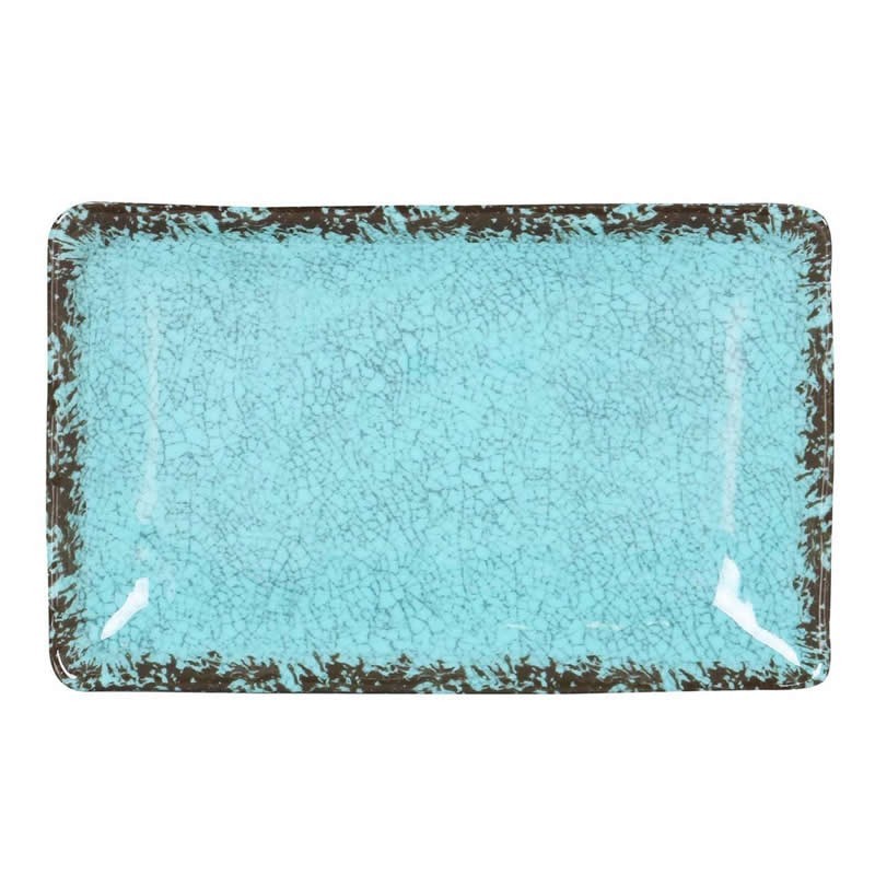 #-48- Bandeja Rect. Azul Guayaba21.5X13.5.X3Cm