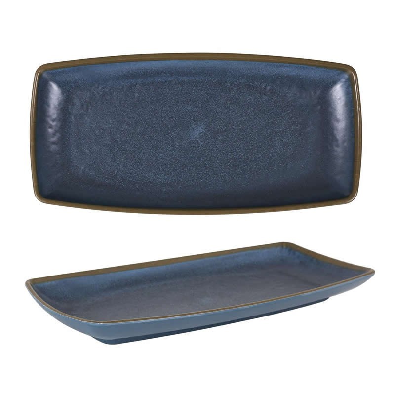 #-48- Bandeja Rect.Axarquia Azul 29.5X14.5X3Cm