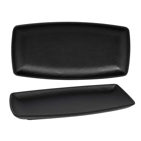 # -96- Bandeja Rect.Axarquia Negro 24X11X2.5Cm