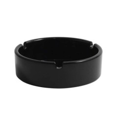 Cenicero Redondo Negro Ø10.3X3.1Cm
