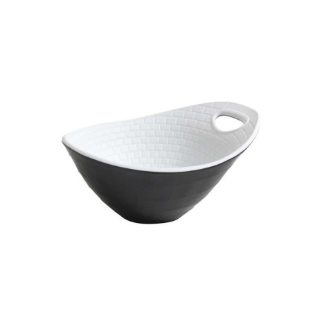 & Bowl "Perpignan" 17X14X8Cm Negro-Blanco