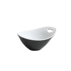 Bowl "Perpignan" 12X10X6Cm Negro-Blanco