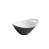 Bowl "Perpignan" 12X10X6Cm Negro-Blanco