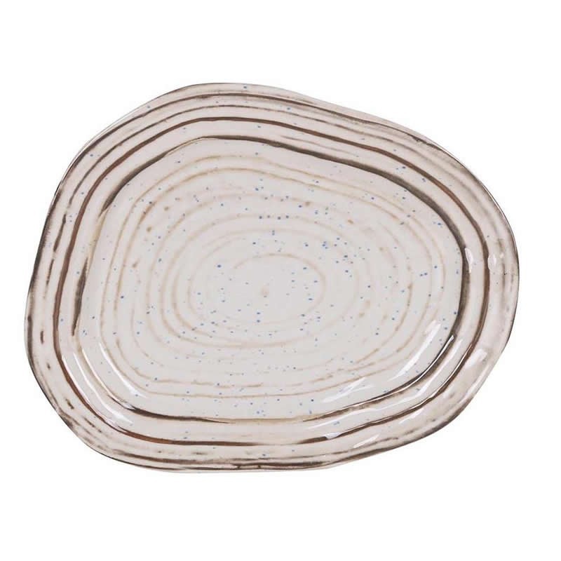 #&-48-Bandeja Rectangular Antigo Tivoli 24X19X2.5