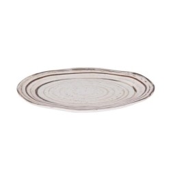 #& -36-Bandeja Oval Antigo Tivoli 31X23.5X2.5Cm