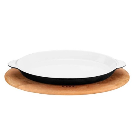 Bandeja Oval 24X18Cm 55Cl C/ Soporte De Haya