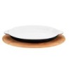 Bandeja Oval 24X18Cm 55Cl C/ Soporte De Haya