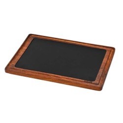 Bandeja Rect. 35X25Cm C/ Soporte De Iroko