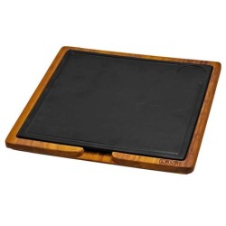 Bandeja Cuadrada 30X30Cm C/ Soporte De Iroko
