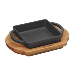 Bandeja 12X12Cm 28Cl C/ Soporte Haya