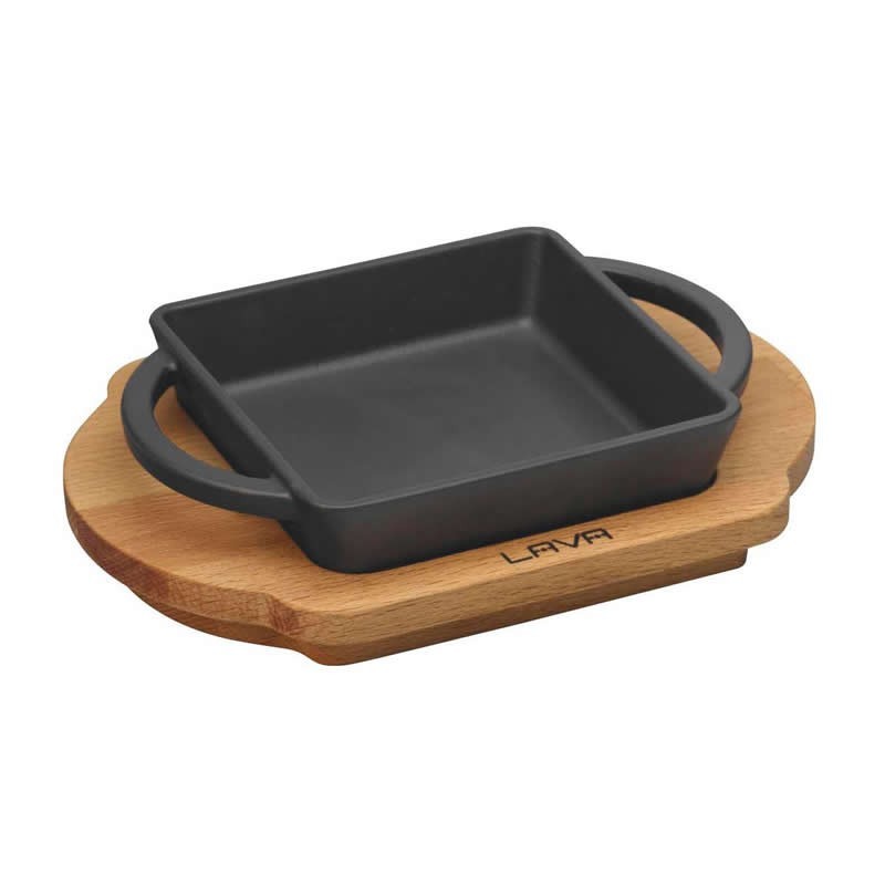 Bandeja 12X12Cm 28Cl C/ Soporte Haya