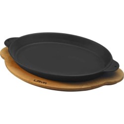 Bandeja Oval 24X18Cm 55Cl C/ Soporte De Haya
