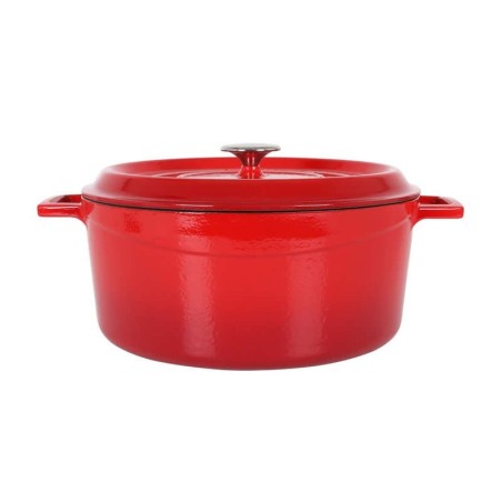 Cazuela Redonda Roja Con Tapa 32Cm 986Cl