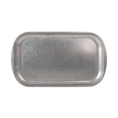 #-24-Bandeja Plata Vieja Inox Vintag41.5X23.5X1.5