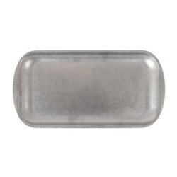 #-48-Bandeja Plata Vieja Inox Vintage33.5X17X1.5C