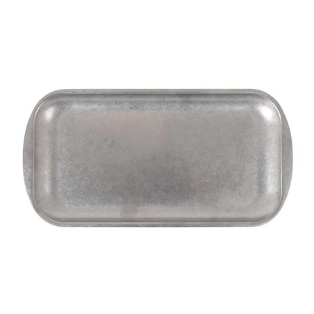 #-48-Bandeja Plata Vieja Inox Vintage33.5X17X1.5C