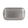 #-48-Bandeja Plata Vieja Inox Vintage27.5X15.5X1.