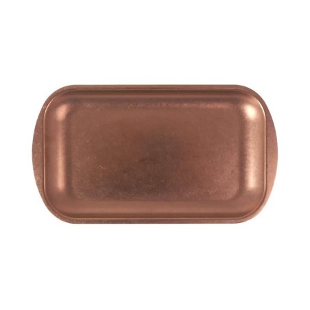 #-48-Bandeja Cobre Viejo Inox Vintage27.5X15.5X1.