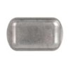 #-72-Bandeja Plata Vieja Inox Vintage 23.5X14X1.5