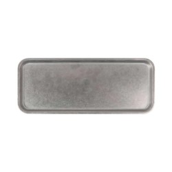 #-48-Bandeja Plata Vieja Inox Vintage 32X13X1.2Cm