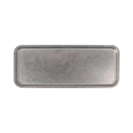 #-48-Bandeja Plata Vieja Inox Vintage 32X13X1.2Cm