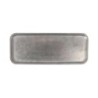 #-48- Bandeja Plata Vieja Inox Vintage30X12X1.2Cm