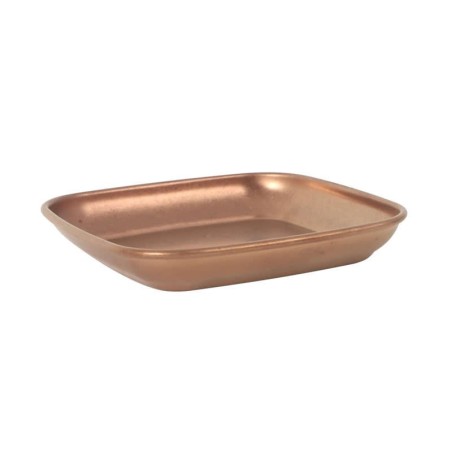 #-288- Bowl Cobre Viejo Inox Vintage 9X9X1.5Cm