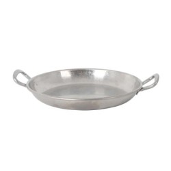 #-72- Cazuelita Plata Vieja Inox Vintageø17X2.5Cm