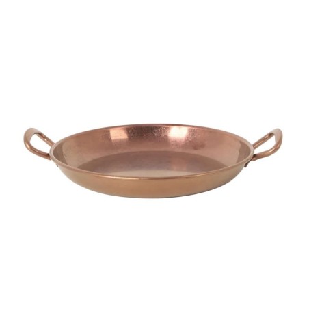 #-72- Cazuelita Cobre Viejo Inox Vintageø17X2.5Cm