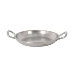 #-96- Cazuelita Plata Vieja Inox Vintage Ø14X2Cm