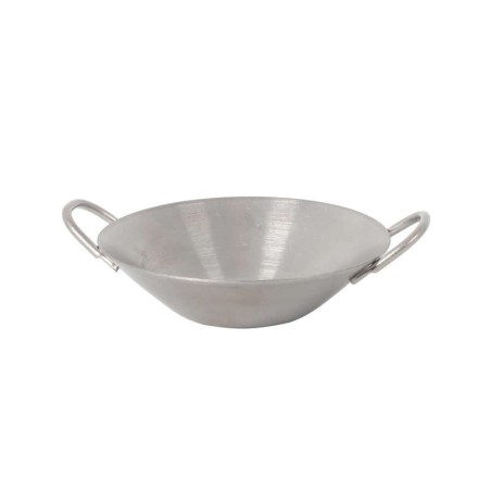 #-192-Cazuelita Plata Vieja Inox Vintageø9X2Cm8Cl