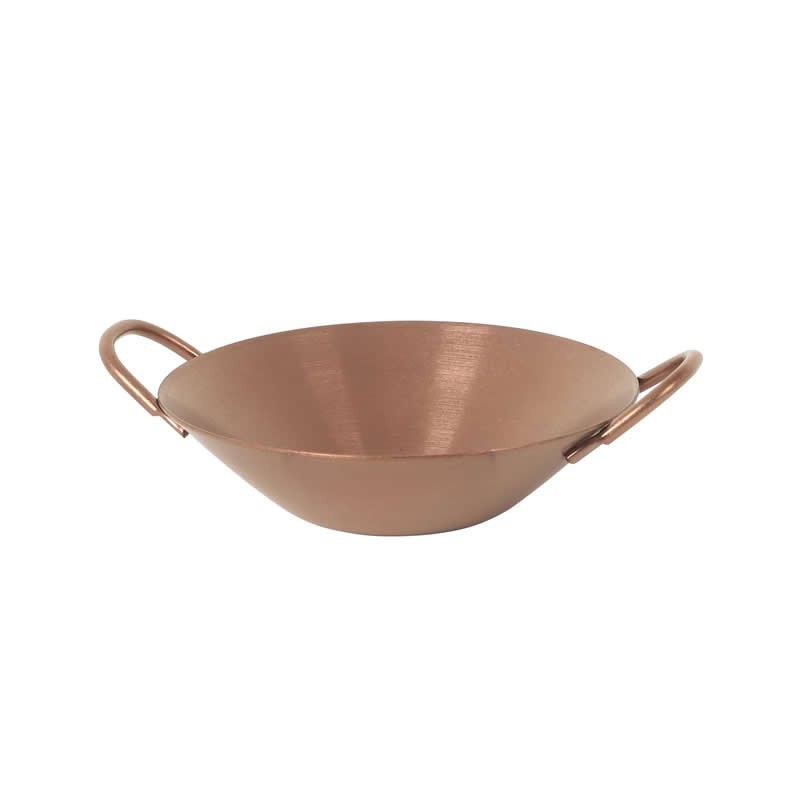 #-192-Cazuelita Cobre Viejo Inox Vintageø9X2Cm8Cl