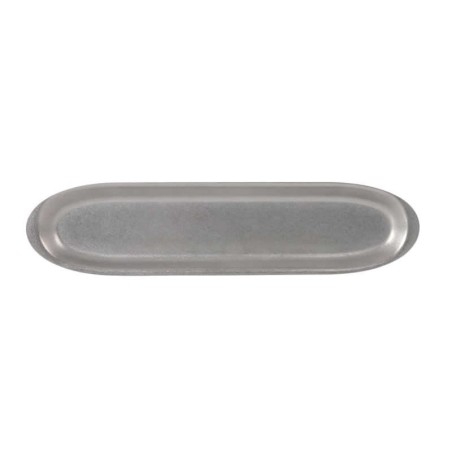 #-72- Bandeja Plata Vieja Inox 33X8Cm
