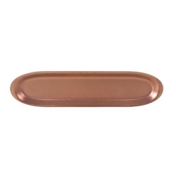 #-72- Bandeja Cobre Viejo Inox 33X8Cm